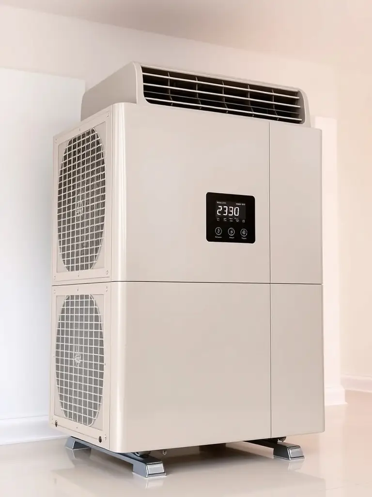 A well-maintained ductless heat pump unit, highlighting the importance of regular maintenance for optimal performance.