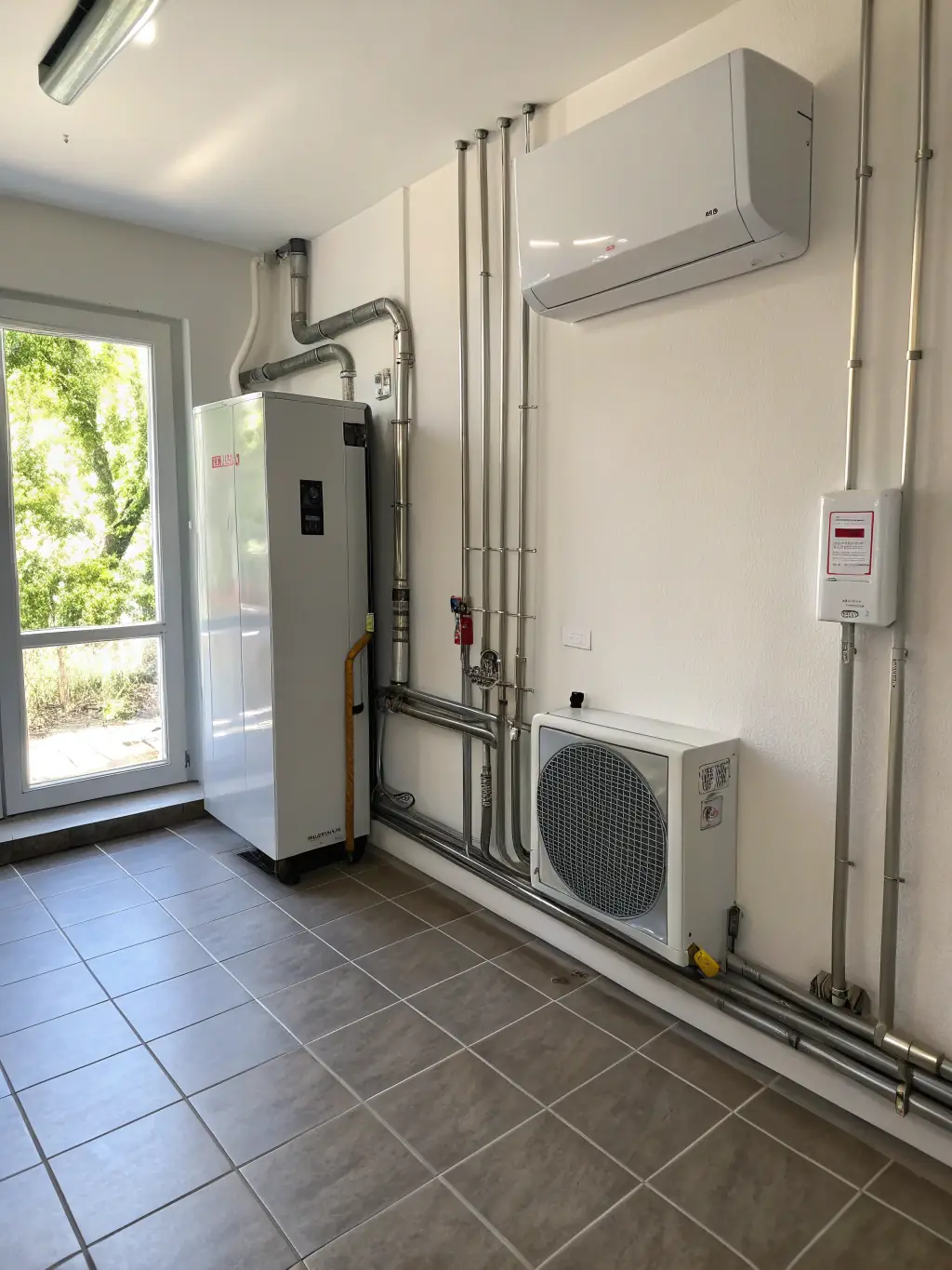 A well-maintained ductless heat pump unit with clean filters, highlighting the importance of regular maintenance for optimal performance and longevity.