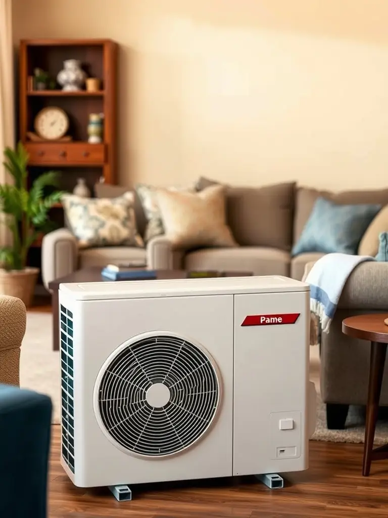 A before-and-after shot of a ductless heat pump installation, showcasing the cleanliness and professionalism of the service.